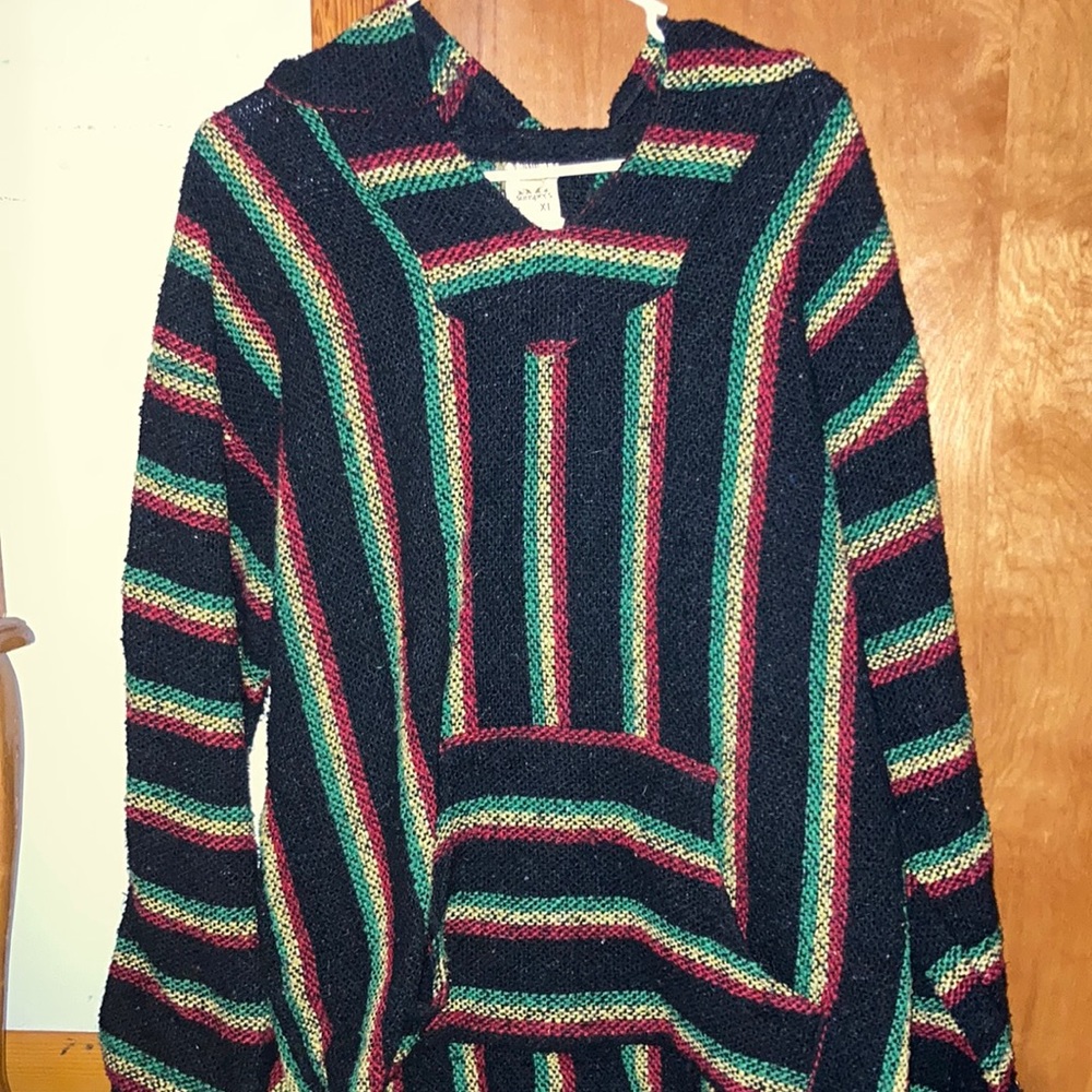 Baja hoodie Rasta colored ❤️💚💛
